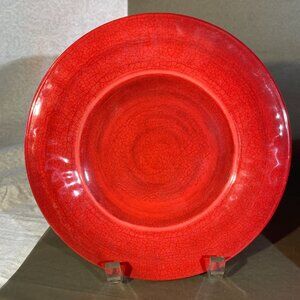 Set of 12 TarHong Red Melamine Plates Luncheon/Salad/Dessert Dish 8.5" (1321)
